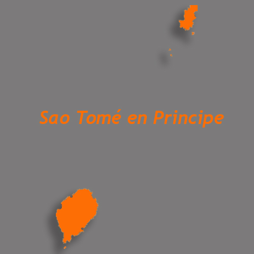 kaart sao tomé en principe